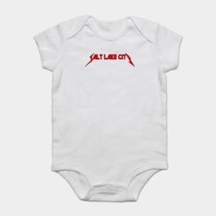 Salt Lake City - Typography Art Baby Bodysuit